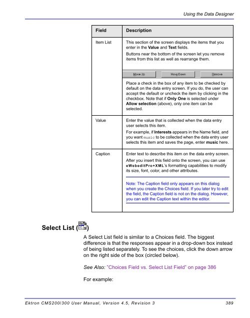 Ektron CMS200/300 User Manual