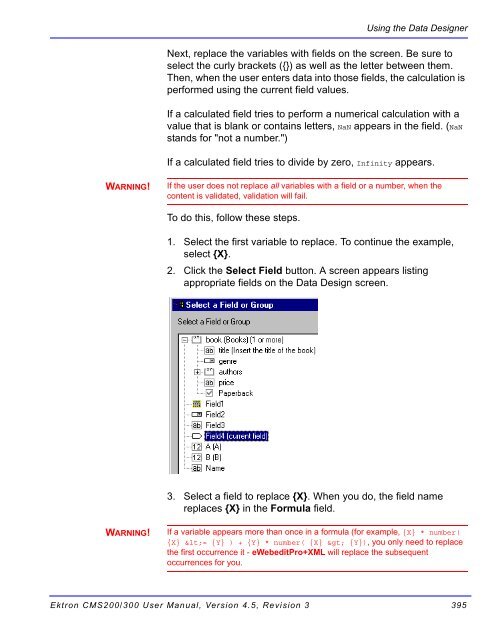 Ektron CMS200/300 User Manual