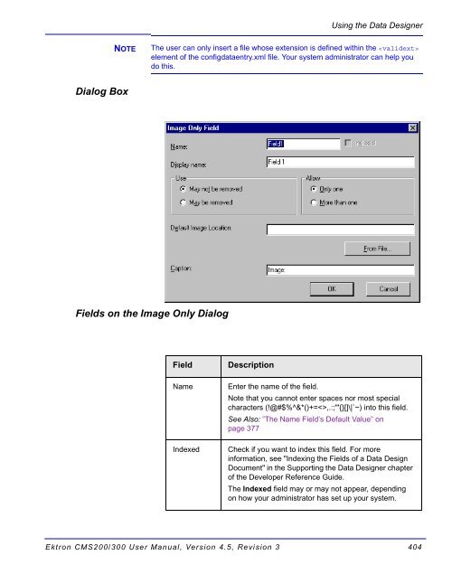 Ektron CMS200/300 User Manual