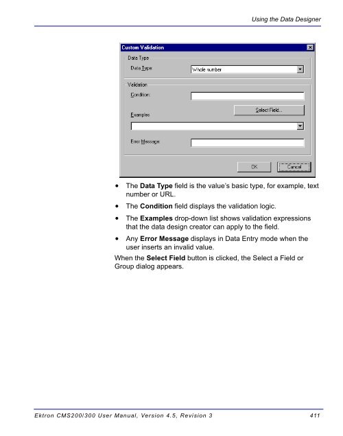 Ektron CMS200/300 User Manual