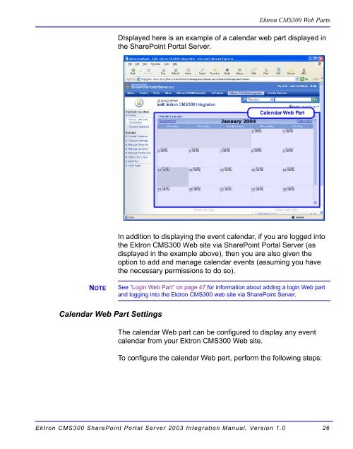 Ektron CMS300 SharePoint Portal Server 2003 Integration Manual