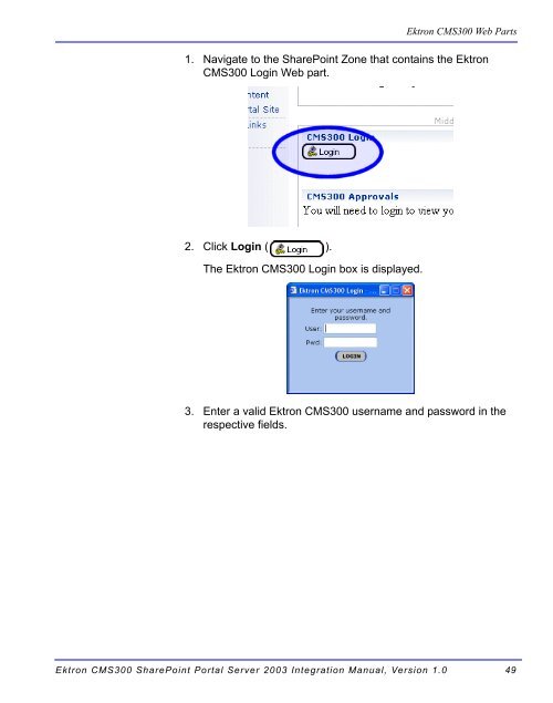 Ektron CMS300 SharePoint Portal Server 2003 Integration Manual