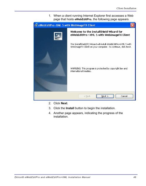 Ektron® eWebEditPro and eWebEditPro+XML Installation Manual