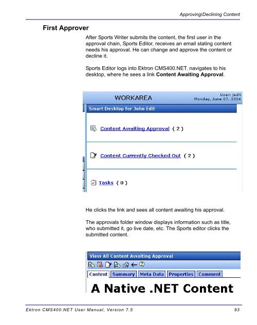 Ektron CMS400.NET User Manual