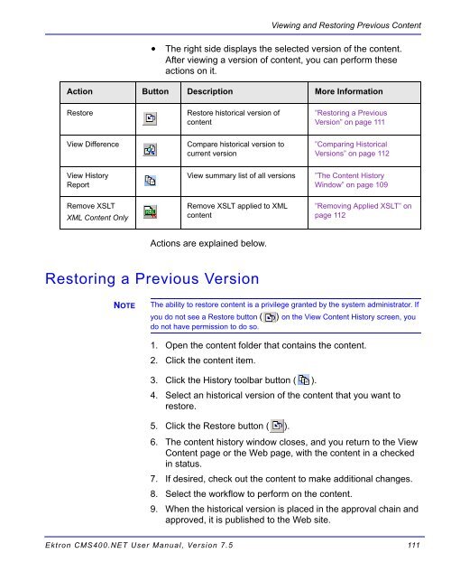 Ektron CMS400.NET User Manual