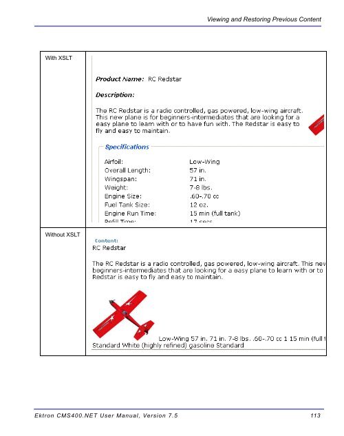 Ektron CMS400.NET User Manual