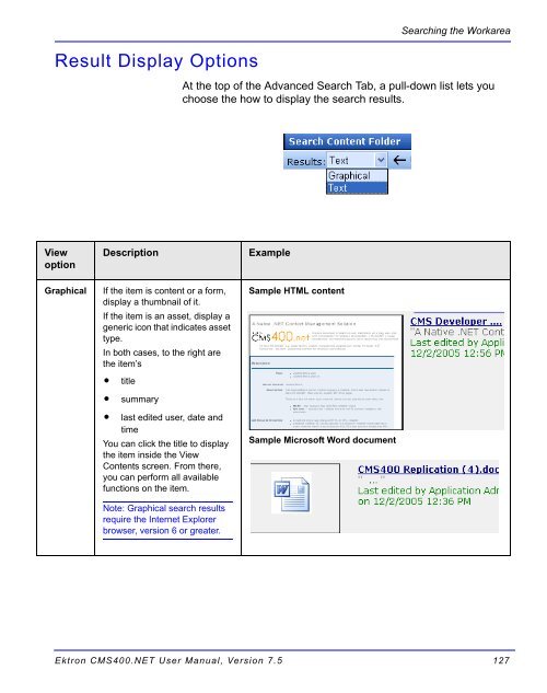 Ektron CMS400.NET User Manual