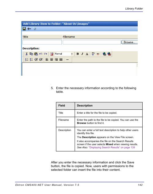 Ektron CMS400.NET User Manual