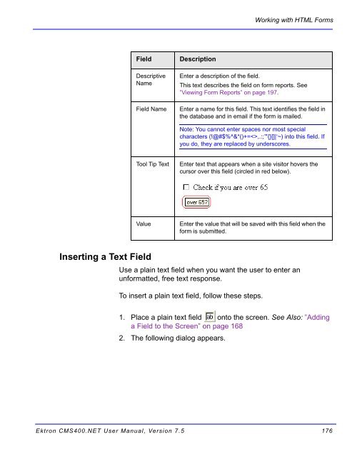 Ektron CMS400.NET User Manual