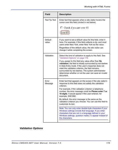 Ektron CMS400.NET User Manual