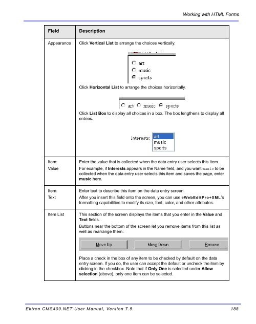 Ektron CMS400.NET User Manual