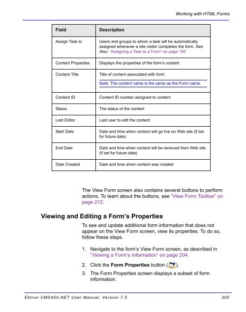 Ektron CMS400.NET User Manual