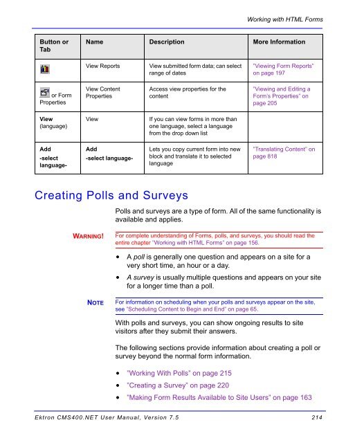 Ektron CMS400.NET User Manual