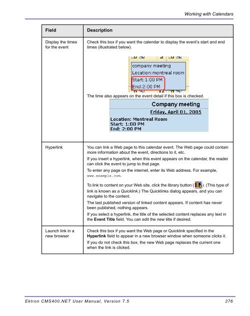 Ektron CMS400.NET User Manual