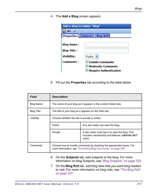 Ektron CMS400.NET User Manual