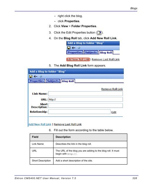 Ektron CMS400.NET User Manual