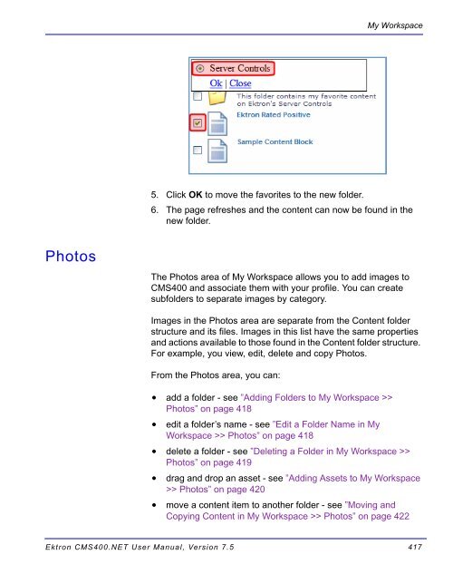 Ektron CMS400.NET User Manual