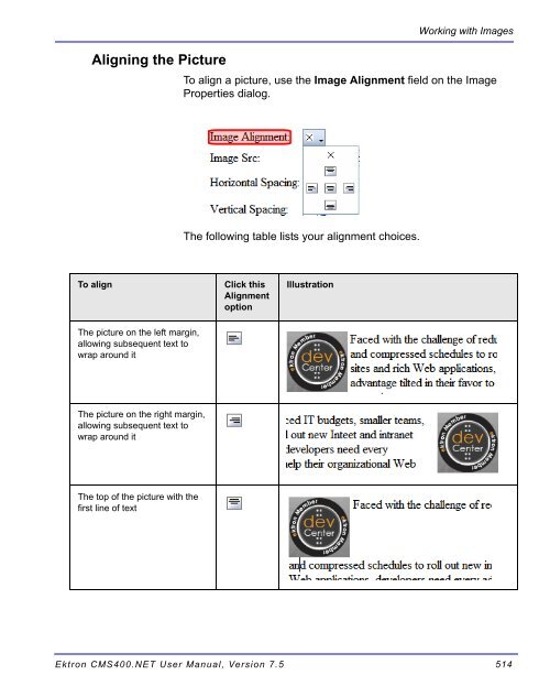 Ektron CMS400.NET User Manual