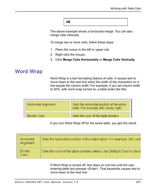 Ektron CMS400.NET User Manual