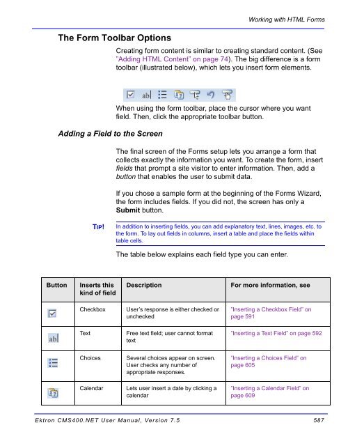 Ektron CMS400.NET User Manual