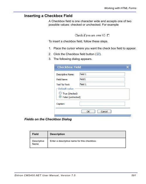 Ektron CMS400.NET User Manual