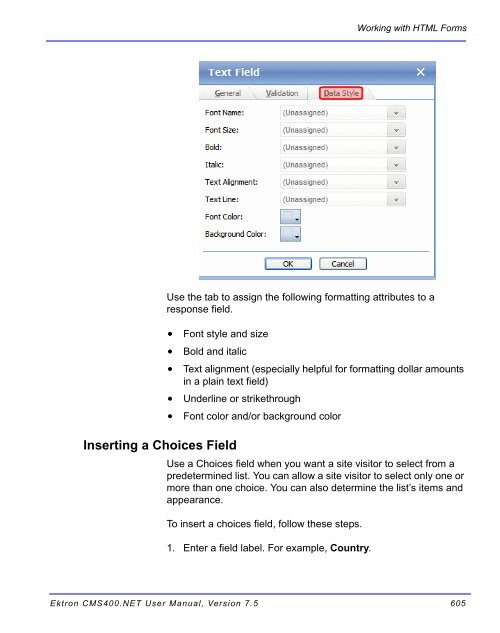 Ektron CMS400.NET User Manual