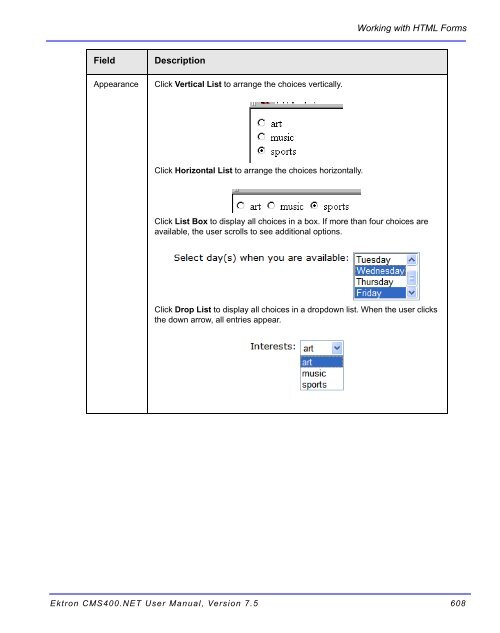 Ektron CMS400.NET User Manual