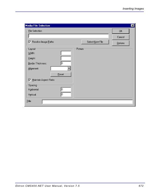 Ektron CMS400.NET User Manual