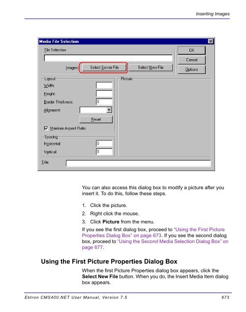 Ektron CMS400.NET User Manual