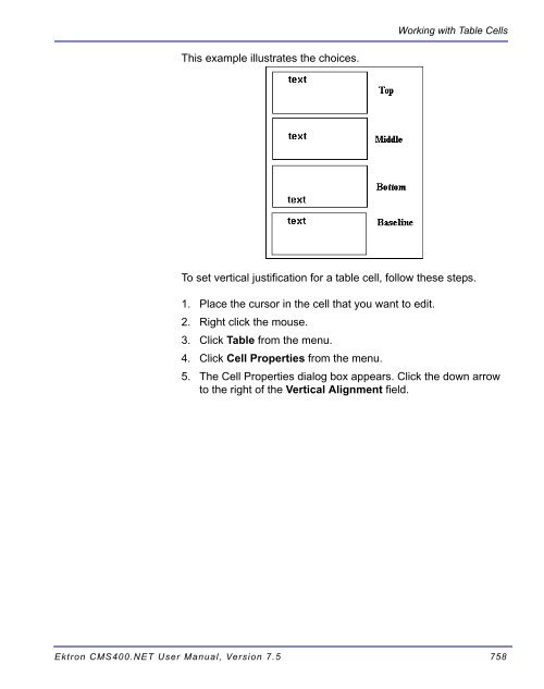 Ektron CMS400.NET User Manual