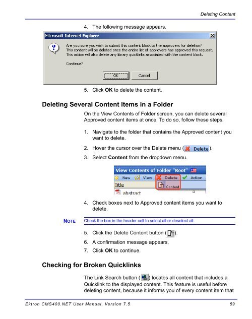 Ektron CMS400.NET User Manual