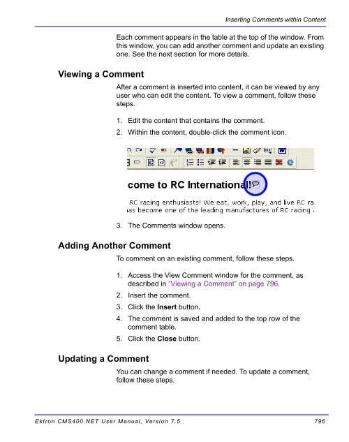 Ektron CMS400.NET User Manual