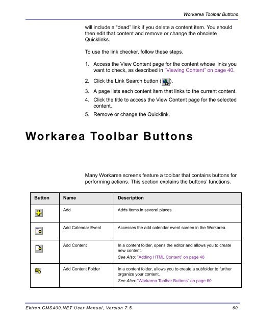 Ektron CMS400.NET User Manual