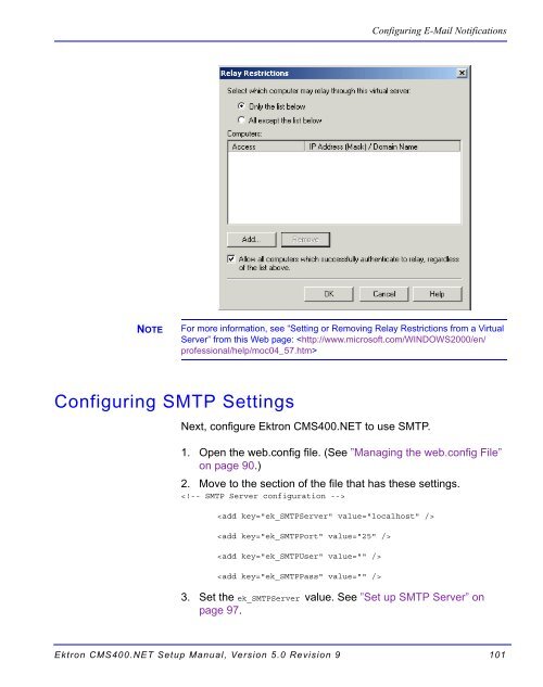 Ektron CMS400.NET Setup Manual