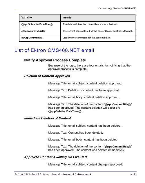 Ektron CMS400.NET Setup Manual