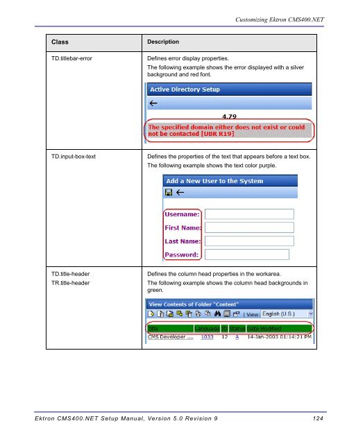 Ektron CMS400.NET Setup Manual