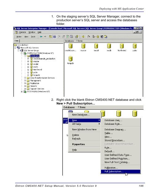 Ektron CMS400.NET Setup Manual