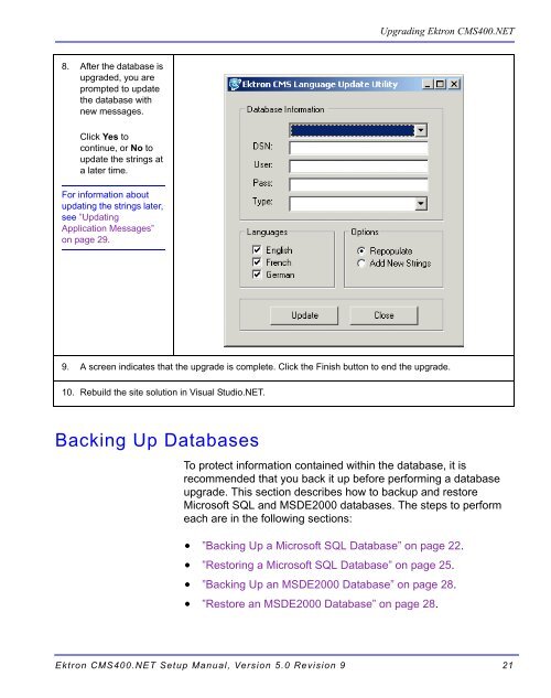 Ektron CMS400.NET Setup Manual