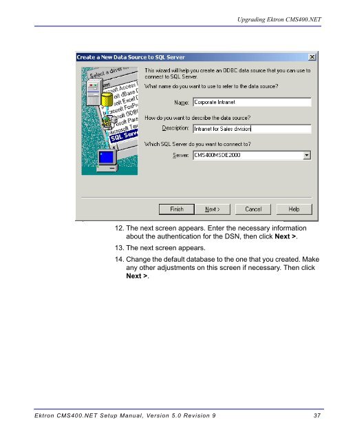 Ektron CMS400.NET Setup Manual