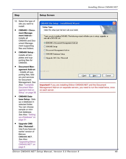 Ektron CMS400.NET Setup Manual