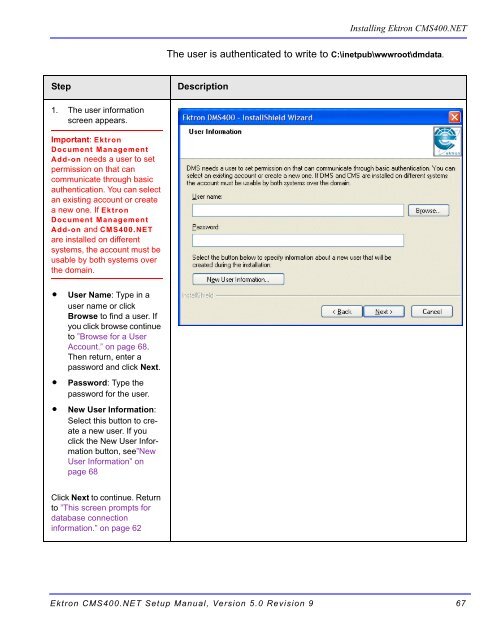 Ektron CMS400.NET Setup Manual