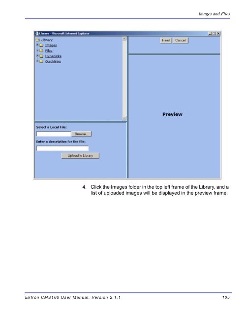 Ektron CMS100 User Manual