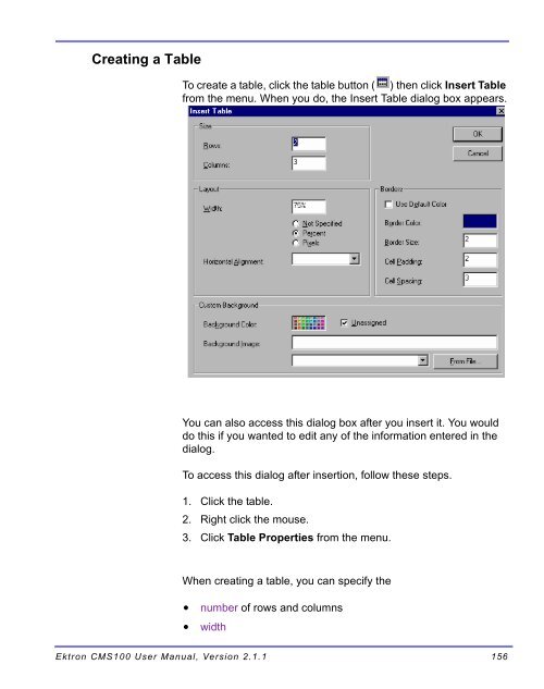 Ektron CMS100 User Manual