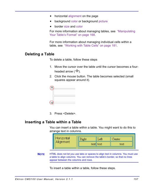 Ektron CMS100 User Manual