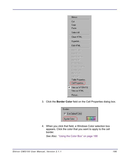 Ektron CMS100 User Manual