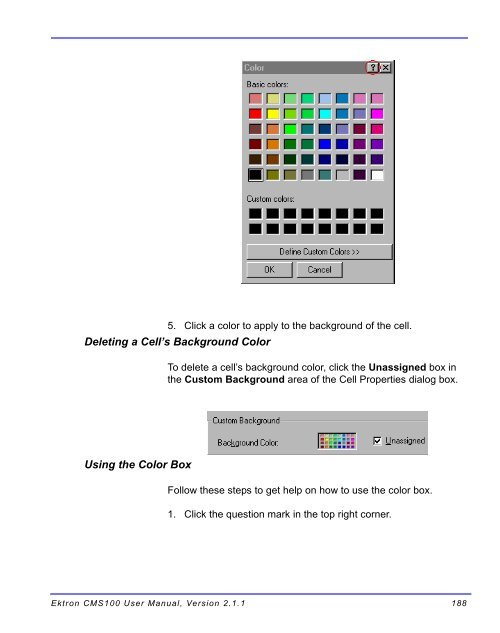 Ektron CMS100 User Manual