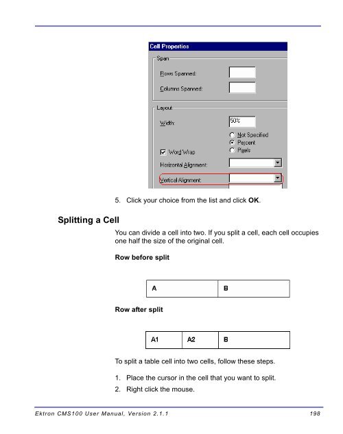 Ektron CMS100 User Manual