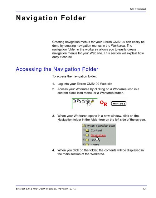 Ektron CMS100 User Manual