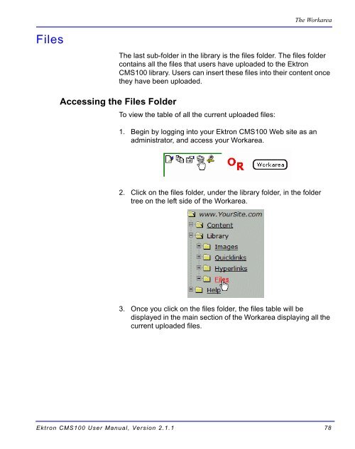 Ektron CMS100 User Manual