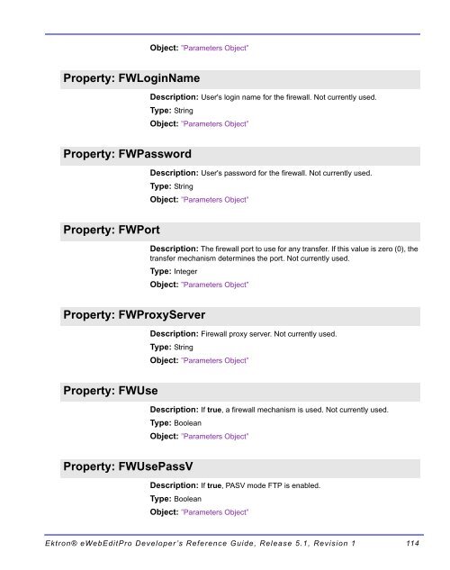 Ektron® eWebEditPro Developer's Reference Guide